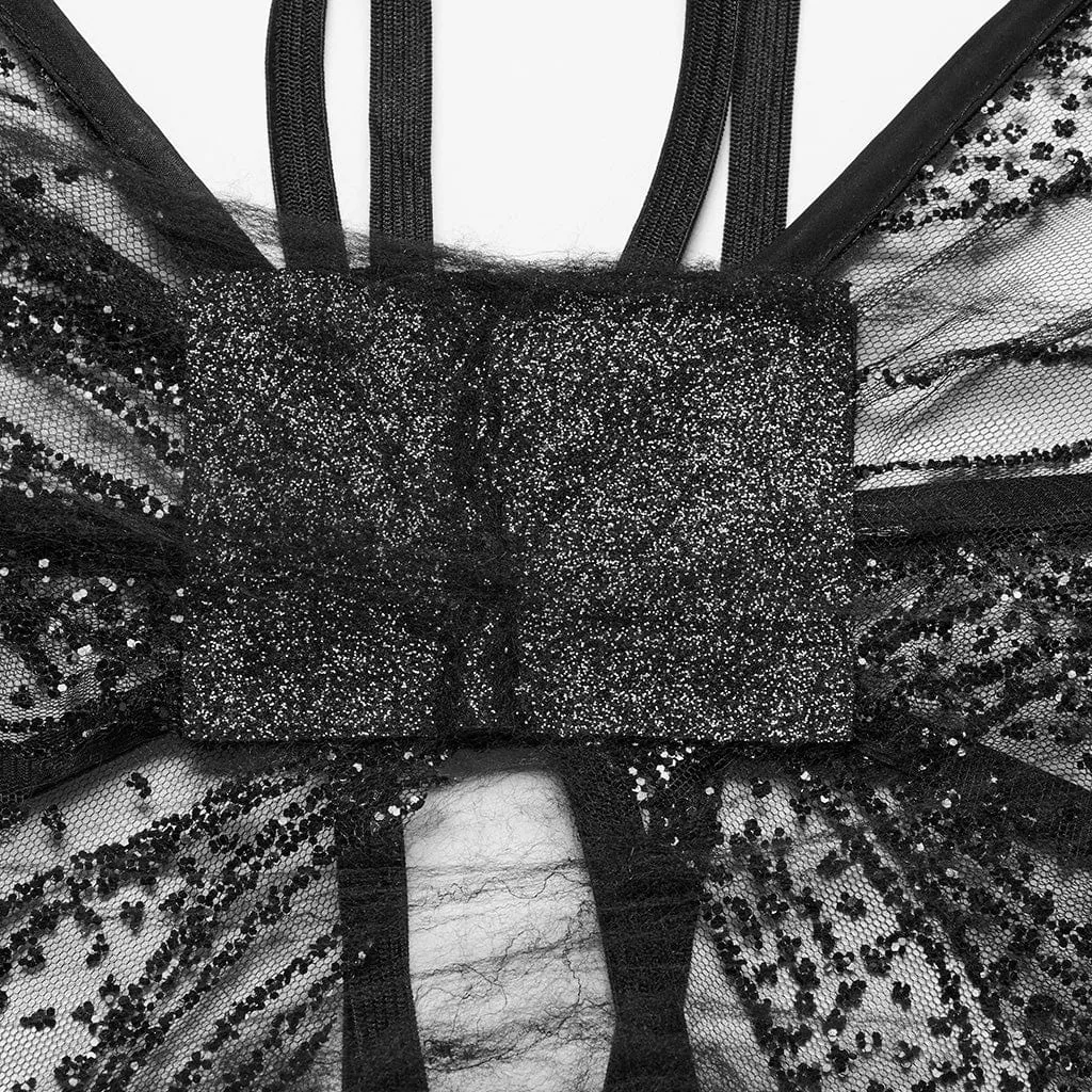 Women's Gothic Butterfly Mesh Wings