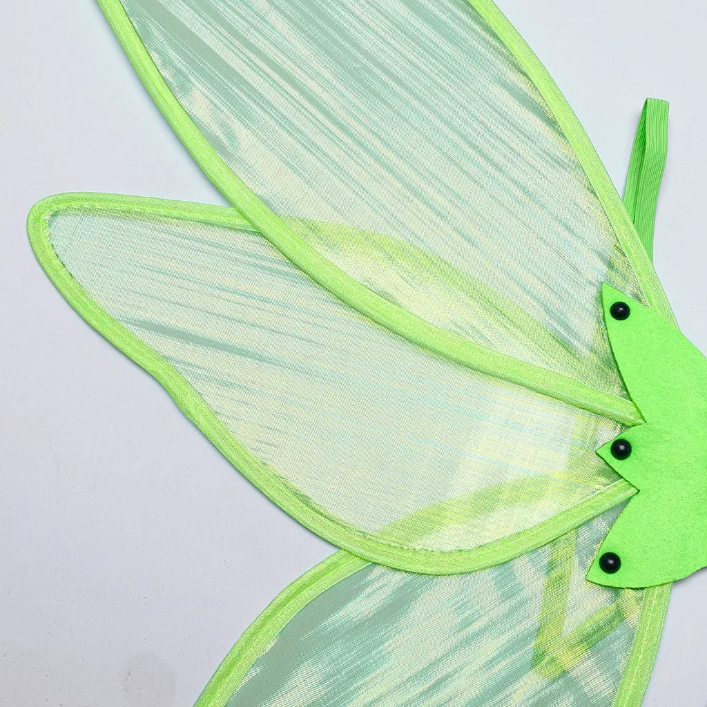 Women's Gothic Skull Butterfly Wings Harness Green