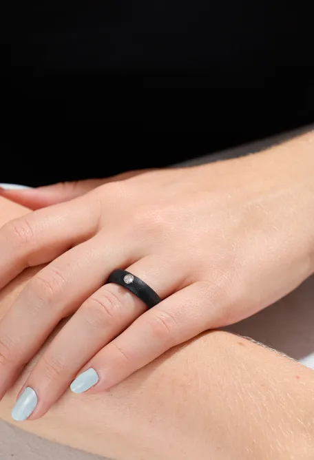 Women's Silver Gemstone Ring