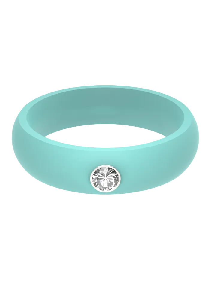 Women's Silver Gemstone Ring