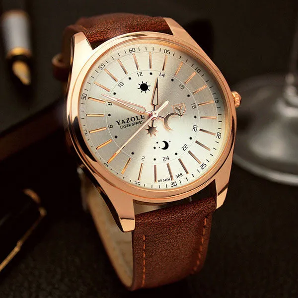 YAZOLE Wrristwatch Wrist Watch Men 2017 Top Brand Luxury Famous Male Clock Quartz Watch Hodinky Quartz-watch Relogio Masculino