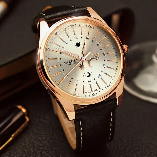 YAZOLE Wrristwatch Wrist Watch Men 2017 Top Brand Luxury Famous Male Clock Quartz Watch Hodinky Quartz-watch Relogio Masculino