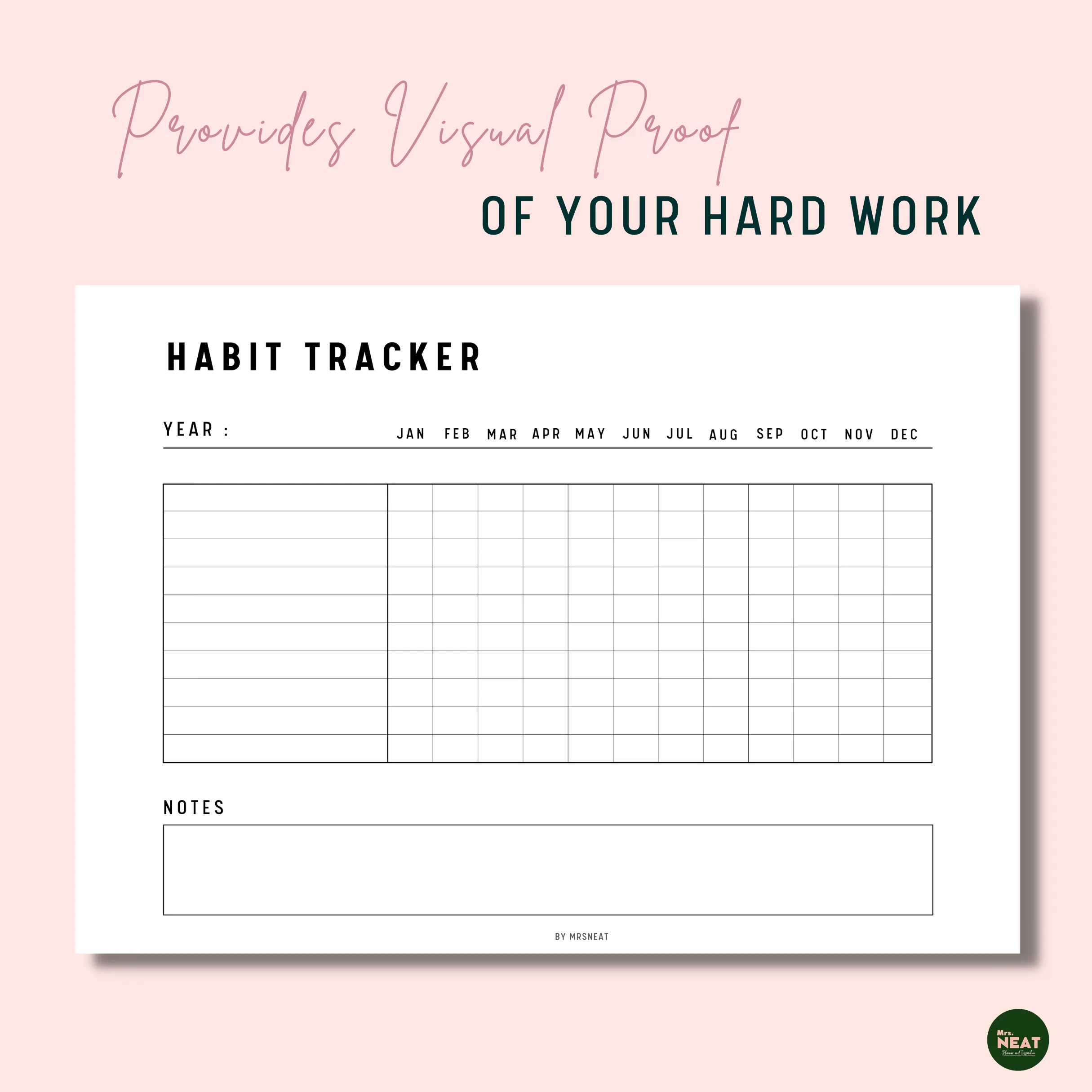 Yearly Habit Tracker - M041