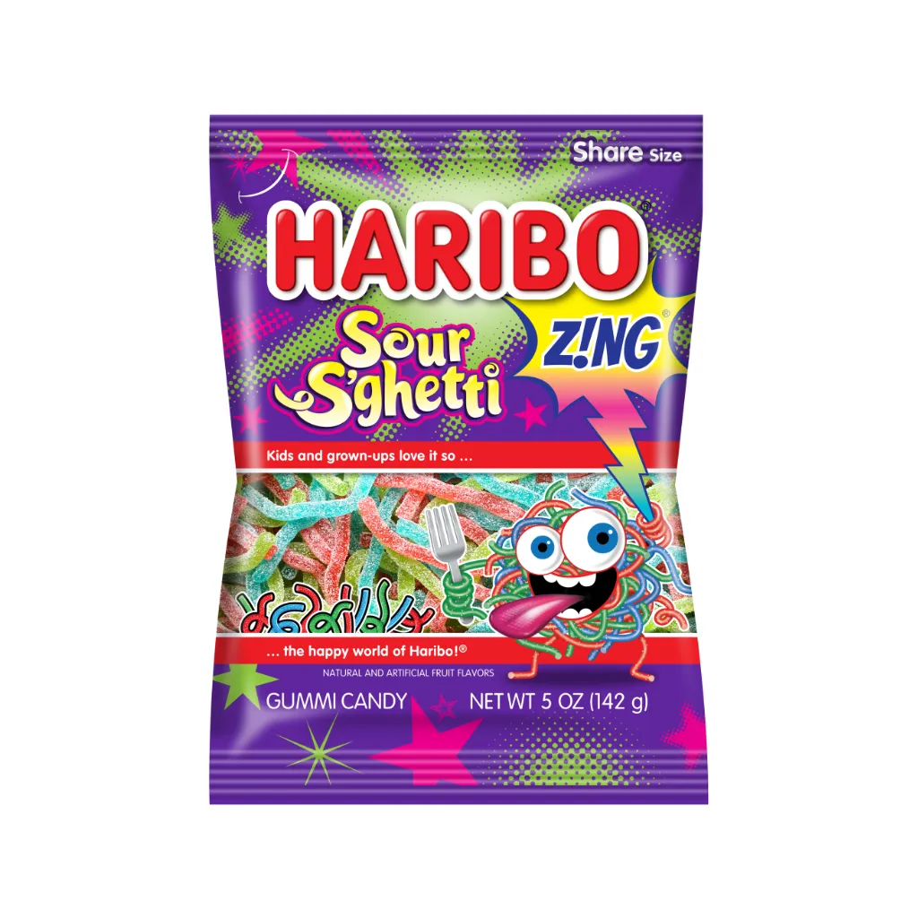 Z!NG Sour S'ghetti Gummi Candy